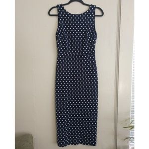 Trafaluc ZARA  Backless Polka Dot Midi Dress